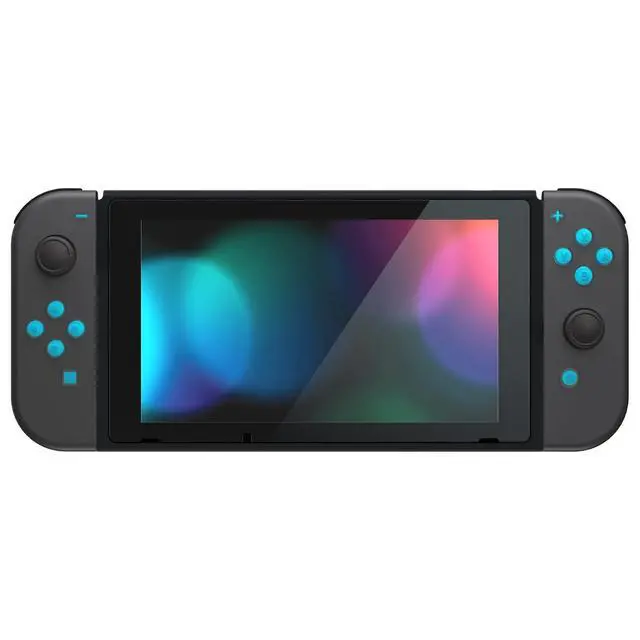 Alt view image 7 of 7 - Replacement Two-Tone Jelly Buttons for JoyCon, Blue & Clear with Symbols Custom Controller ABXY Direction Home Capture + - Keys, DIY Action Face Buttons for Nintendo Switch & Switch OLED @