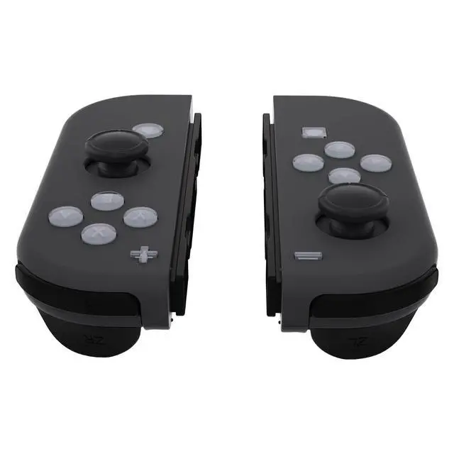 Alt view image 4 of 7 - Replacement Two-Tone Jelly Buttons for JoyCon, New Hope Gray & Clear w/Symbols Custom Controller ABXY Direction Home Capture + - Keys, Action Face Button for Nintendo Switch & Switch OLED @