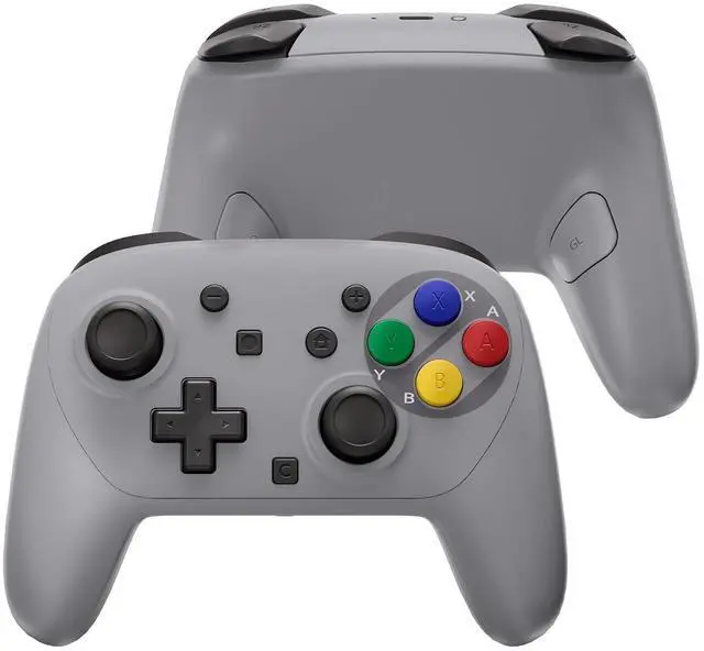 Main image of DIY Replacement Full Set Shell Buttons for Nintendo Switch 2 Pro Controller, Custom Faceplate Rear Bottom Cover with Thumbsticks ABXY Dpad ZLZR for Switch 2 Pro - SFC SNES Classic EU @