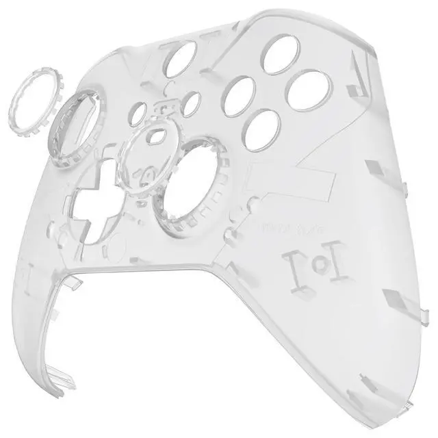 Alt view image 7 of 7 - Replacement Faceplate Cover for Xbox One Elite Controller Series 2, Glow in Dark - Green Custom DIY Front Housing Shell Case & Accent Rings for Xbox Elite Series 2 Core - Model 1797 @