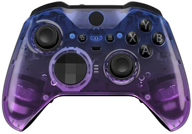 Main image of Gradient Translucent Bluebell Front Housing Shell Case Replacement Kit for Xbox Elite Series 2 Core Wireless Controller - Controller NOT Included @