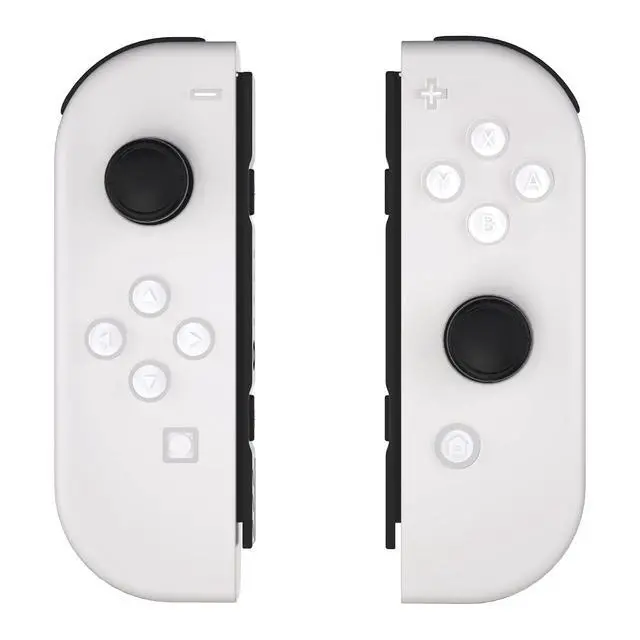 Alt view image 3 of 7 - Replacement Two-Tone Jelly Buttons for JoyCon, White & Clear with Symbols Custom Controller ABXY Direction Home Capture + - Keys, DIY Action Face Buttons for Nintendo Switch & Switch OLED @