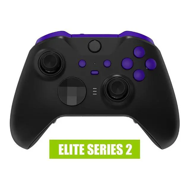 Alt view image 4 of 7 - Purple Replacement Buttons for Xbox One Elite Series 2 Controller, LB RB LT RT Bumpers Triggers ABXY Start Back Sync Profile Switch Keys for Xbox Elite Series 2 Core Controller Model 1797 @