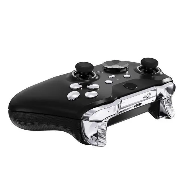 Alt view image 7 of 7 - Replacement Buttons for Xbox One Elite 2 Controller, LB RB LT RT Bumpers Triggers ABXY Start Back Sync Profile Keys for Xbox Elite Series 2 Controller Model 1797 - Chrome Silver @
