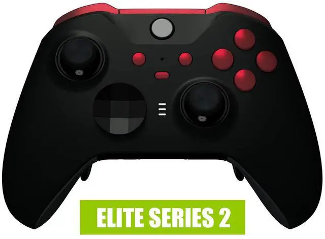 Main image of Scarlet Red Replacement Buttons for Xbox One Elite Series 2 Controller, LB RB LT RT Bumpers Triggers ABXY Start Back Sync Profile Keys for Xbox Elite Series 2 Core Controller Model 1797 @