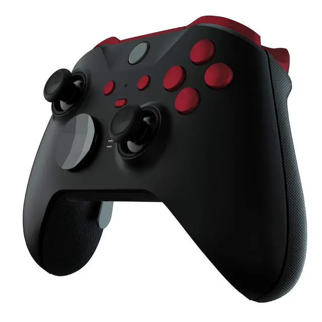 Alt view image 4 of 7 - Scarlet Red Replacement Buttons for Xbox One Elite Series 2 Controller, LB RB LT RT Bumpers Triggers ABXY Start Back Sync Profile Keys for Xbox Elite Series 2 Core Controller Model 1797 @