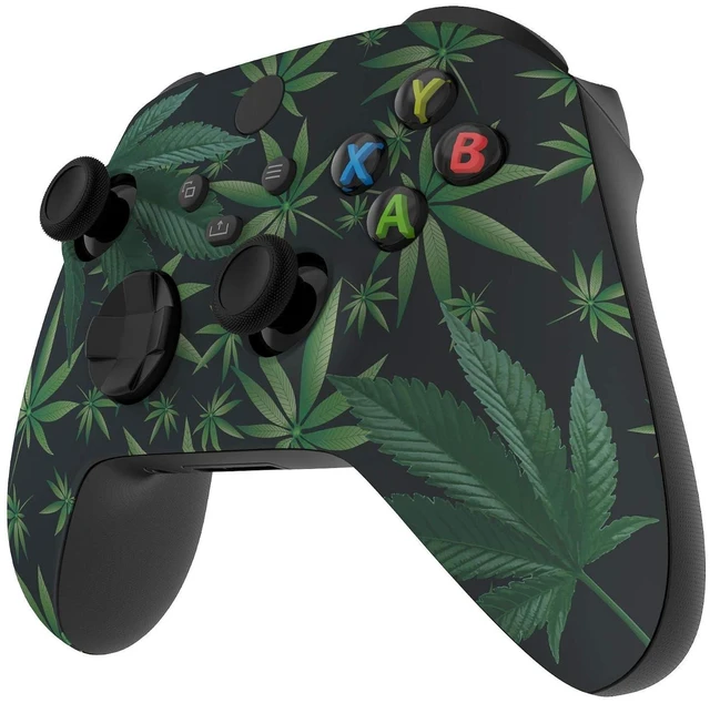 Alt view image 5 of 7 - Custom Shell for Xbox Series X & S Controller, Green Weeds Replacement Cover Front Housing Cover for Xbox Core Controller Wireless @
