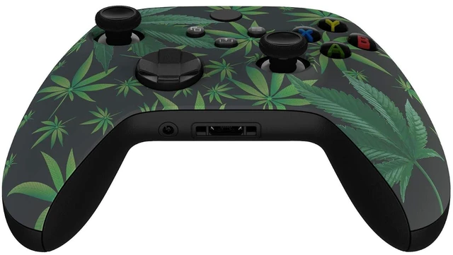 Alt view image 7 of 7 - Custom Shell for Xbox Series X & S Controller, Green Weeds Replacement Cover Front Housing Cover for Xbox Core Controller Wireless @