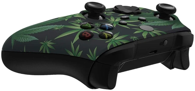 Alt view image 6 of 7 - Custom Shell for Xbox Series X & S Controller, Green Weeds Replacement Cover Front Housing Cover for Xbox Core Controller Wireless @