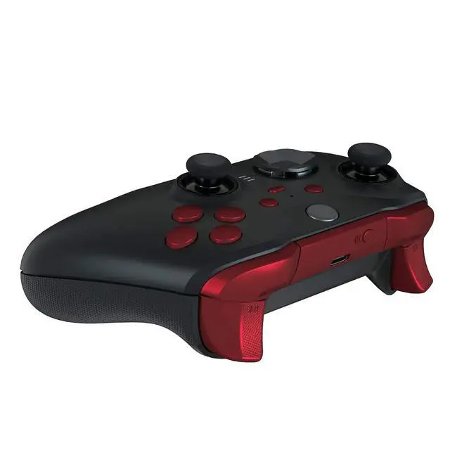 Alt view image 7 of 7 - Scarlet Red Replacement Buttons for Xbox One Elite Series 2 Controller, LB RB LT RT Bumpers Triggers ABXY Start Back Sync Profile Keys for Xbox Elite Series 2 Core Controller Model 1797 @