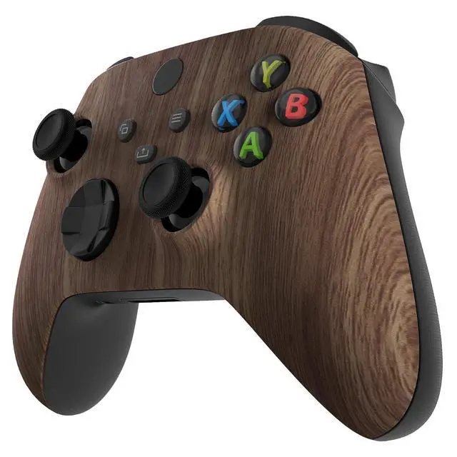 Alt view image 5 of 7 - Custom Shell for Xbox Series X & S Controller, Wood Grain Replacement Cover Front Housing Cover for Xbox Core Controller Wireless @