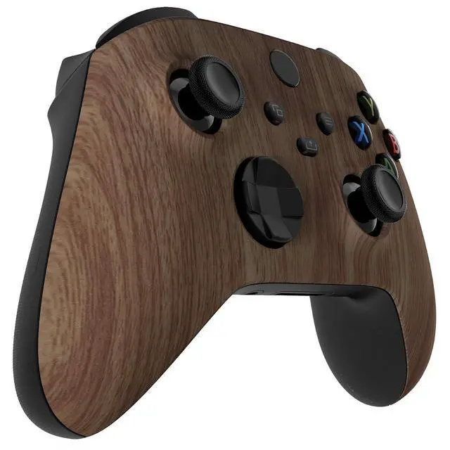 Alt view image 4 of 7 - Custom Shell for Xbox Series X & S Controller, Wood Grain Replacement Cover Front Housing Cover for Xbox Core Controller Wireless @