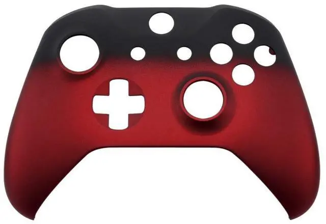 Alt view image 7 of 7 - Shadow Red Faceplate Cover for Xbox One Wireless Controller Model 1708, Soft Touch Front Housing Shell Case for Xbox One S/X Controller @