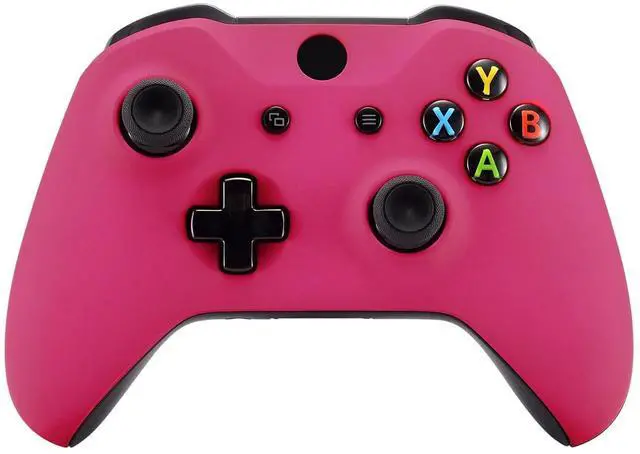 Main image of Red Rose Faceplate Cover, Soft Touch Front Housing Shell Case, Comfortable Soft Grip Replacement Kit for Xbox One X & One S Controller Model 1708 - Controller NOT Included @