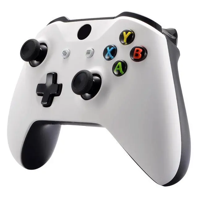 Alt view image 5 of 7 - Replacement Front Housing Shell for Xbox One S/X Controller, White Custom Kit Faceplate Cover Case for Xbox Wireless Controller (Model 1708) @