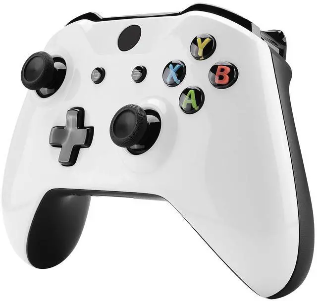 Alt view image 5 of 7 - Glow in The Dark Faceplate Cover Case, Front Housing Shell Replacement Kit for Xbox One S & Xbox One X Controller (Model 1708) - Controller NOT Included @