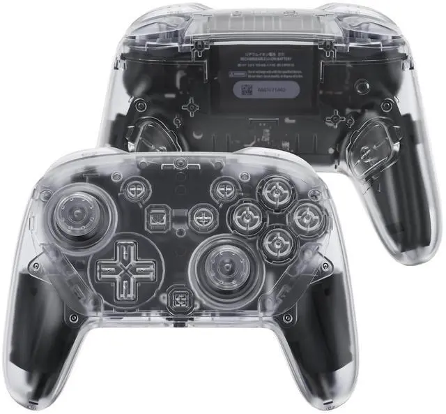 Main image of DIY Replacement Full Set Shell Buttons for Nintendo Switch 2 Pro Controller, Custom Faceplate Rear Bottom Cover with Thumbsticks ABXY Dpad ZLZR Buttons for Switch 2 Pro Controller - Clear @