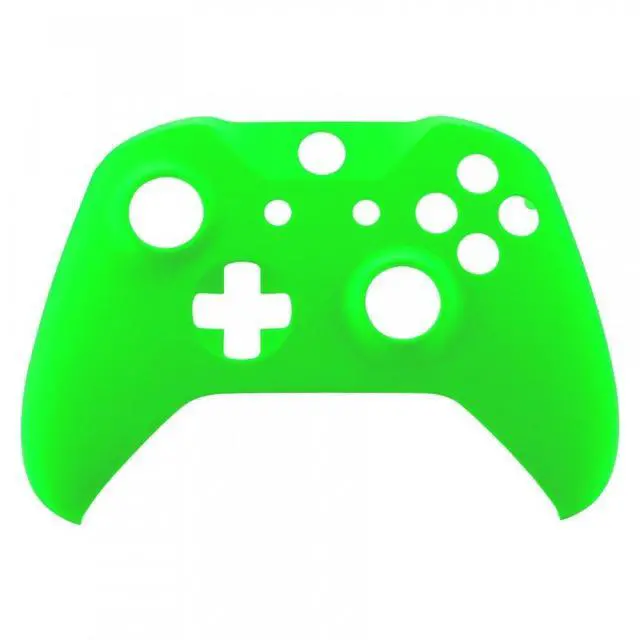 Alt view image 7 of 7 - Neon Green Soft Touch Grip Front Housing Shell Faceplate for Xbox One X S Controller Model 1708 - Controller NOT Included @