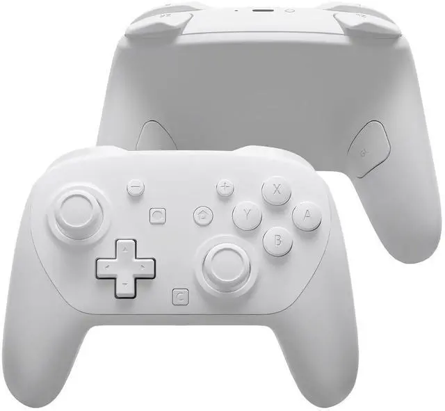 Main image of DIY Replacement Full Set Shell Buttons for Nintendo Switch 2 Pro Controller, Custom Faceplate Rear Bottom Cover with Thumbsticks ABXY Dpad ZLZR Buttons for Switch 2 Pro Controller - White @