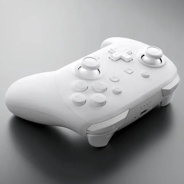Alt view image 6 of 7 - DIY Replacement Full Set Shell Buttons for Nintendo Switch 2 Pro Controller, Custom Faceplate Rear Bottom Cover with Thumbsticks ABXY Dpad ZLZR Buttons for Switch 2 Pro Controller - White @