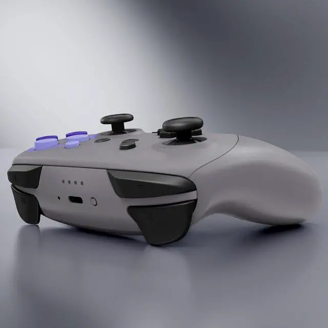 Alt view image 7 of 7 - DIY Replacement Full Set Shell Buttons for Nintendo Switch 2 Pro Controller, Classic SNES Style Custom Faceplate Rear Bottom Cover with Thumbsticks ABXY Dpad ZLZR Buttons for Switch 2 Pro @