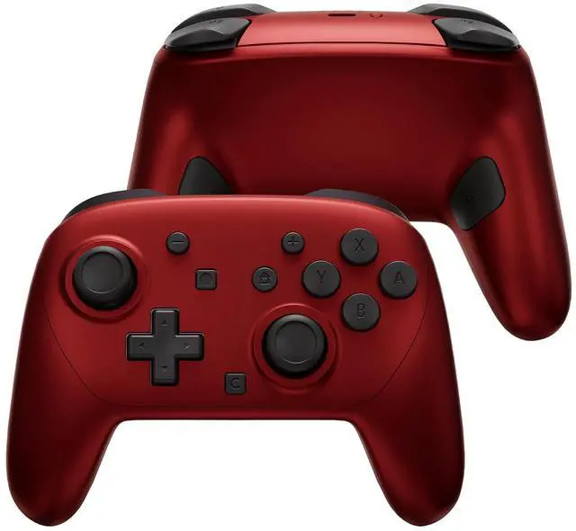 Main image of DIY Replacement Full Set Shell Buttons for Nintendo Switch 2 Pro Controller, Custom Faceplate Rear Bottom Cover with Thumbsticks ABXY Dpad ZLZR Buttons for Switch 2 Pro - Scarlet Red @