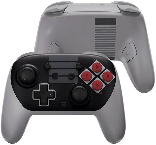 Main image of DIY Replacement Full Set Shell Buttons for Nintendo Switch 2 Pro Controller, Custom Faceplate Rear Bottom Cover with Thumbsticks ABXY Dpad ZLZR Buttons for Switch 2 Pro - Classic NES Style @