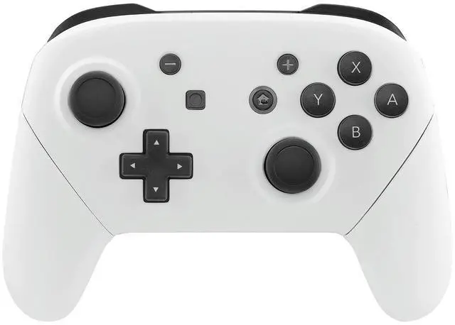 Main image of White Faceplate Backplate Handles for Nintendo Switch Pro Controller, DIY Replacement Hand Grip Housing Shell Cover for Nintendo Switch Pro - Controller NOT Included @