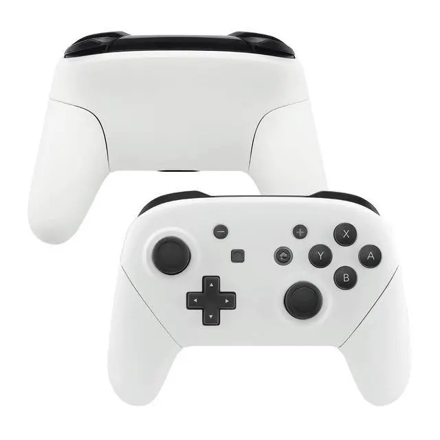 Alt view image 5 of 7 - White Faceplate Backplate Handles for Nintendo Switch Pro Controller, DIY Replacement Hand Grip Housing Shell Cover for Nintendo Switch Pro - Controller NOT Included @