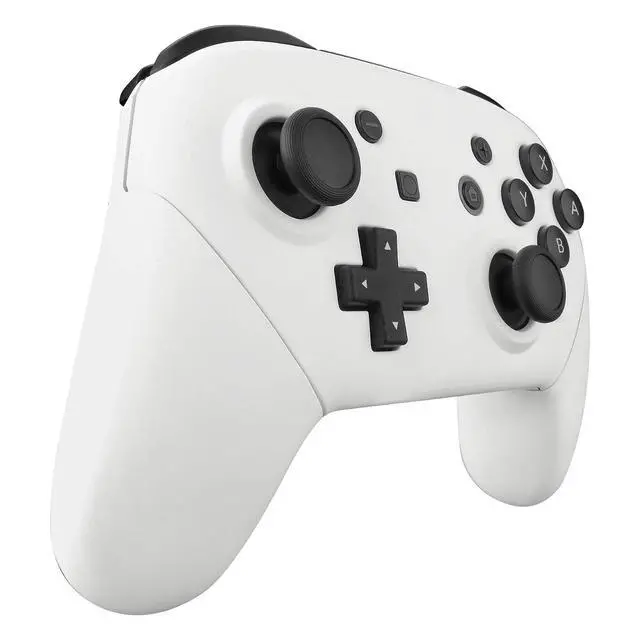 Alt view image 7 of 7 - White Faceplate Backplate Handles for Nintendo Switch Pro Controller, DIY Replacement Hand Grip Housing Shell Cover for Nintendo Switch Pro - Controller NOT Included @