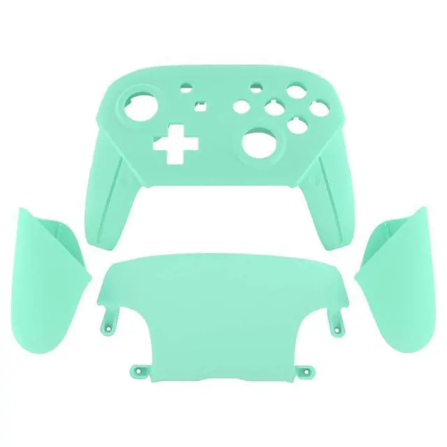 Alt view image 2 of 7 - Mint Green Faceplate Backplate Handles for Nintendo Switch Pro Controller, DIY Replacement Hand Grip Housing Shell Cover for Nintendo Switch Pro - Controller NOT Included @