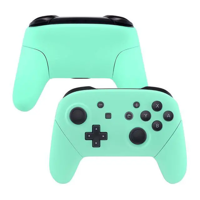 Alt view image 5 of 7 - Mint Green Faceplate Backplate Handles for Nintendo Switch Pro Controller, DIY Replacement Hand Grip Housing Shell Cover for Nintendo Switch Pro - Controller NOT Included @