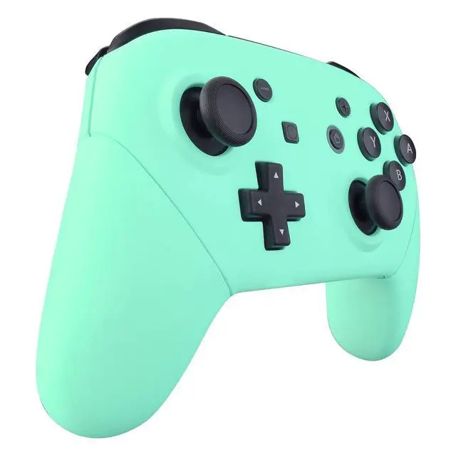 Alt view image 7 of 7 - Mint Green Faceplate Backplate Handles for Nintendo Switch Pro Controller, DIY Replacement Hand Grip Housing Shell Cover for Nintendo Switch Pro - Controller NOT Included @