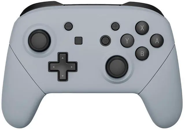 Main image of New Hope Gray Faceplate Backplate Handles for Nintendo Switch Pro Controller, DIY Replacement Hand Grip Housing Shell Cover for Nintendo Switch Pro - Controller NOT Included @