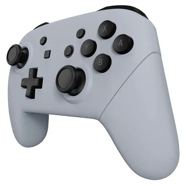 Alt view image 5 of 7 - New Hope Gray Faceplate Backplate Handles for Nintendo Switch Pro Controller, DIY Replacement Hand Grip Housing Shell Cover for Nintendo Switch Pro - Controller NOT Included @