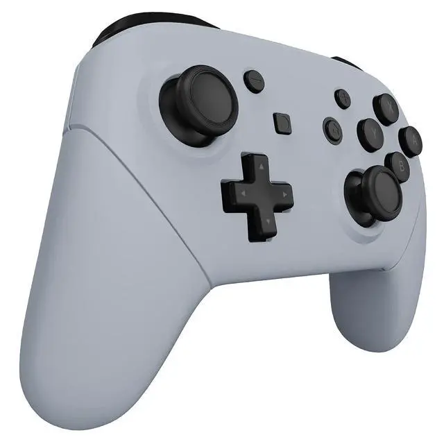 Alt view image 6 of 7 - New Hope Gray Faceplate Backplate Handles for Nintendo Switch Pro Controller, DIY Replacement Hand Grip Housing Shell Cover for Nintendo Switch Pro - Controller NOT Included @