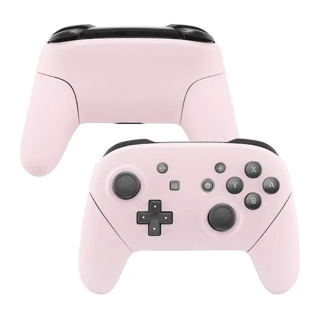 Alt view image 4 of 7 - Cherry Blossoms Pink Faceplate Backplate Handles for Nintendo Switch Pro Controller, DIY Replacement Hand Grip Housing Shell Cover for Nintendo Switch Pro - Controller NOT Included @