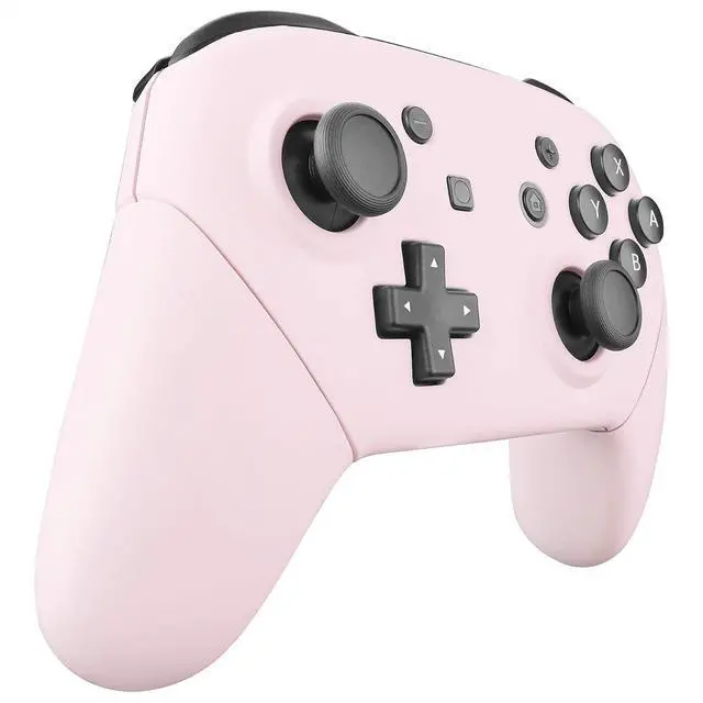 Alt view image 6 of 7 - Cherry Blossoms Pink Faceplate Backplate Handles for Nintendo Switch Pro Controller, DIY Replacement Hand Grip Housing Shell Cover for Nintendo Switch Pro - Controller NOT Included @