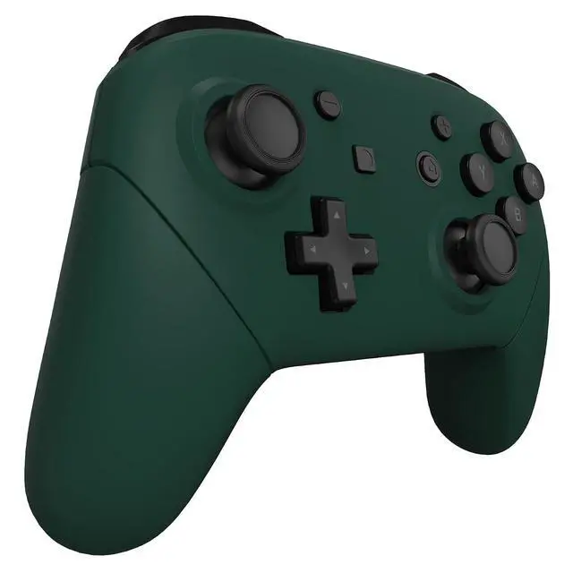 Alt view image 6 of 7 - Forest Green Faceplate Backplate Handles for Nintendo Switch Pro Controller, Soft Touch DIY Replacement Grip Housing Shell Cover for Nintendo Switch Pro - Controller NOT Included @