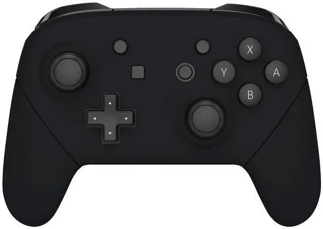 Main image of Black Faceplate Backplate Handles for Nintendo Switch Pro Controller, Soft Touch DIY Replacement Grip Housing Shell Cover for Nintendo Switch Pro - Controller NOT Included @