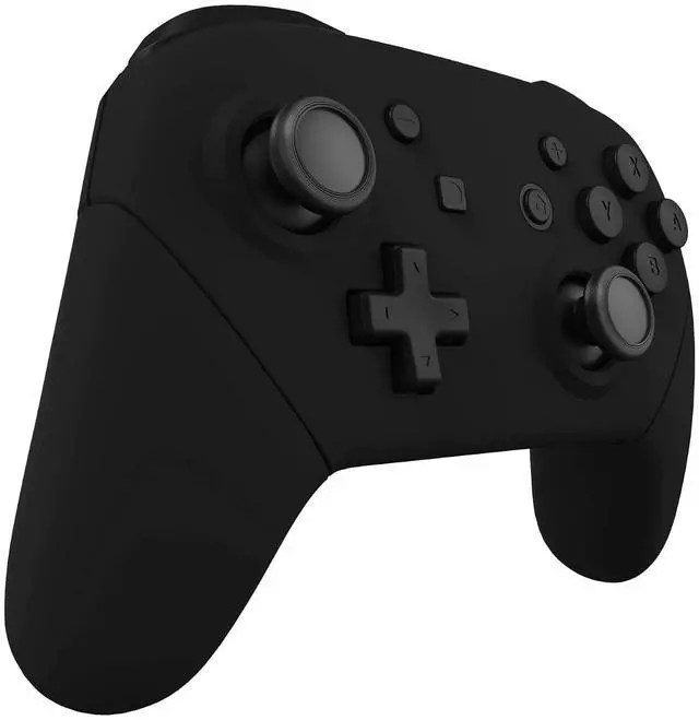 Alt view image 5 of 7 - Black Faceplate Backplate Handles for Nintendo Switch Pro Controller, Soft Touch DIY Replacement Grip Housing Shell Cover for Nintendo Switch Pro - Controller NOT Included @