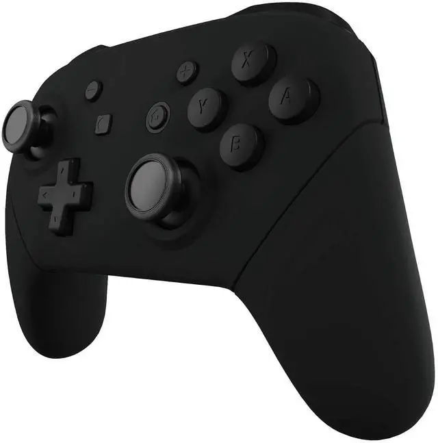 Alt view image 6 of 7 - Black Faceplate Backplate Handles for Nintendo Switch Pro Controller, Soft Touch DIY Replacement Grip Housing Shell Cover for Nintendo Switch Pro - Controller NOT Included @