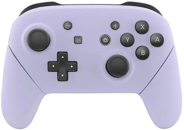 Main image of Light Violet Faceplate Backplate Handles for Nintendo Switch Pro Controller, DIY Replacement Hand Grip Housing Shell Cover for Nintendo Switch Pro - Controller NOT Included @
