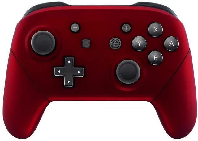 Main image of Red Faceplate Backplate Handles for Nintendo Switch Pro Controller, Soft Touch DIY Replacement Grip Housing Shell Cover for Nintendo Switch Pro - Controller NOT Included @