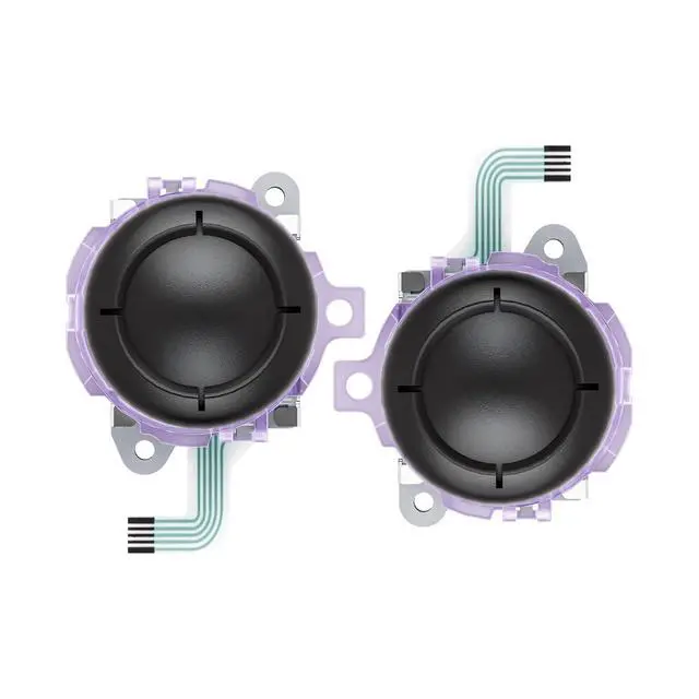 Alt view image 3 of 7 - Replacement 3D Joystick for Nintendo Switch 2 JoyCon, Controller Left Right Analog Stick Thumbsticks with Repair Tools for JoyCon 2, Multi-Colors Options - Clear Atomic Purple @