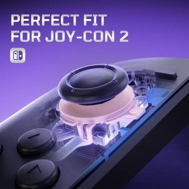 Alt view image 7 of 7 - Replacement 3D Joystick for Nintendo Switch 2 JoyCon, Controller Left Right Analog Stick Thumbsticks with Repair Tools for JoyCon 2, Multi-Color Options - Cherry Blossoms Pink @