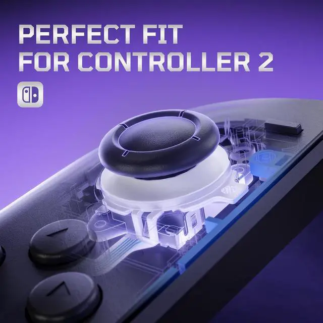 Alt view image 6 of 7 - Replacement 3D Joystick for Nintendo Switch 2 JoyCon, Controller Left Right Analog Stick Thumbsticks with Repair Tools for JoyCon 2, Multi-Colors Options - White @