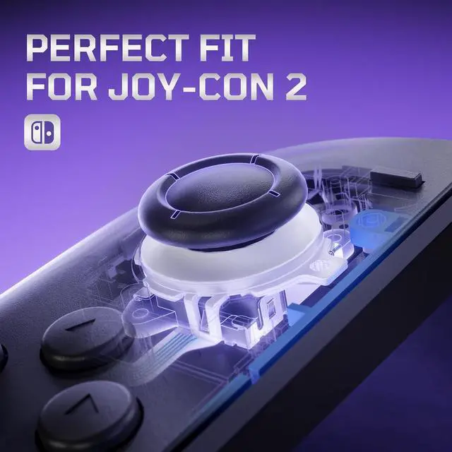 Alt view image 7 of 7 - Replacement 3D Joystick for Nintendo Switch 2 JoyCon, Controller Left Right Analog Stick Thumbsticks with Repair Tools for JoyCon 2, Multi-Colors Options - White @