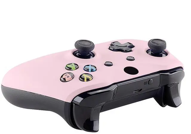 Alt view image 6 of 7 - Replacement Front Housing Shell for Xbox One S/X Controller, Cherry Blossoms Pink Custom Kit Faceplate Cover Case for Xbox Wireless Controller (Model 1708) - Controller NOT Included @
