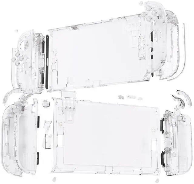 Alt view image 4 of 7 - DIY Replacement Shell Buttons for Nintendo Switch 2, Custom Full Set Rear Back Plate Controller Housing with Buttons for Switch 2 Handheld Console & Joycon 2 - Deluxe Version - Clear @